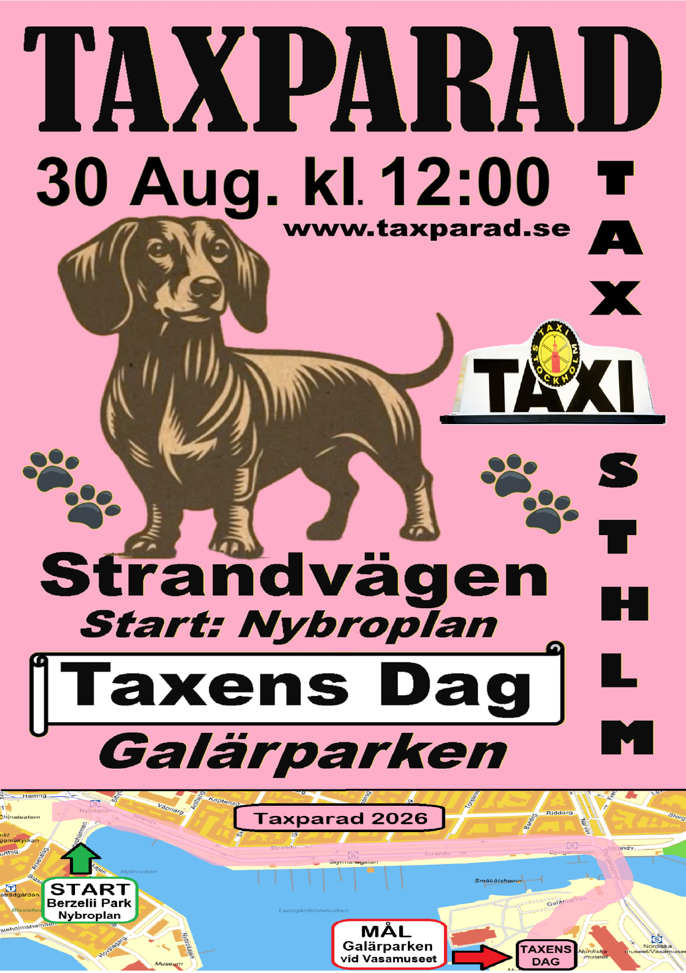 TAXPARADEN i Stockholm 2026